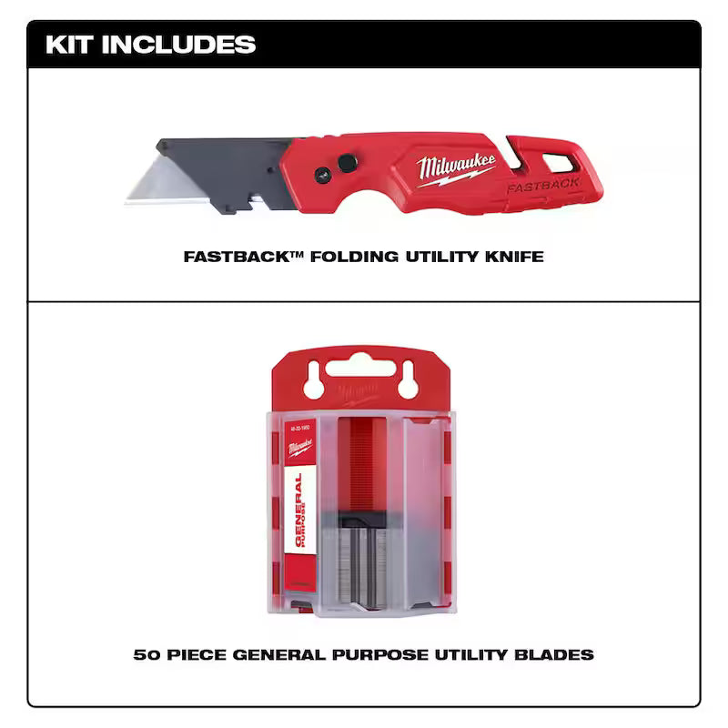 Tool Backpack with Folding Utility Knife and Utility Blade Set S749