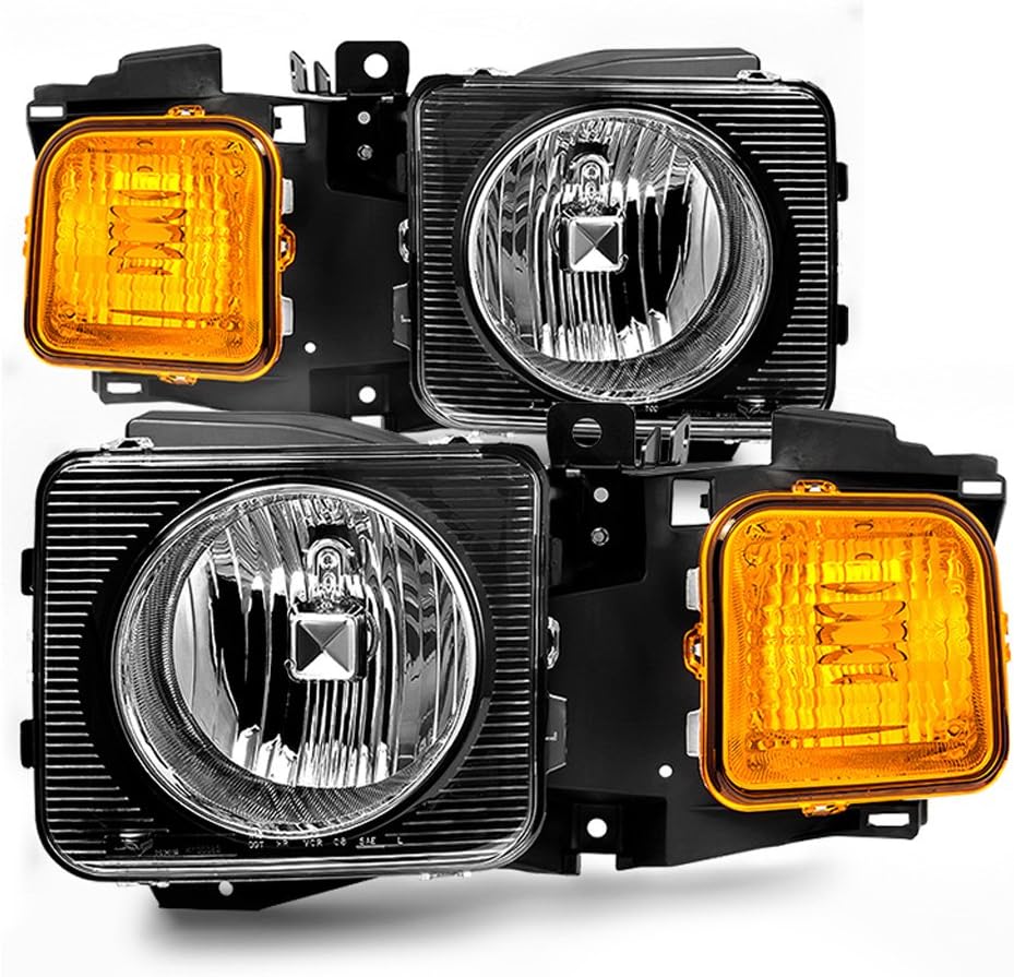 For 2006-2010 Hummer H3 H3T Headlights Driver + Passenger Side Pair J673