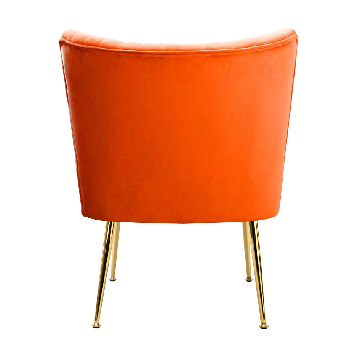 Orange Tufted Velvet Accent Chair R445783