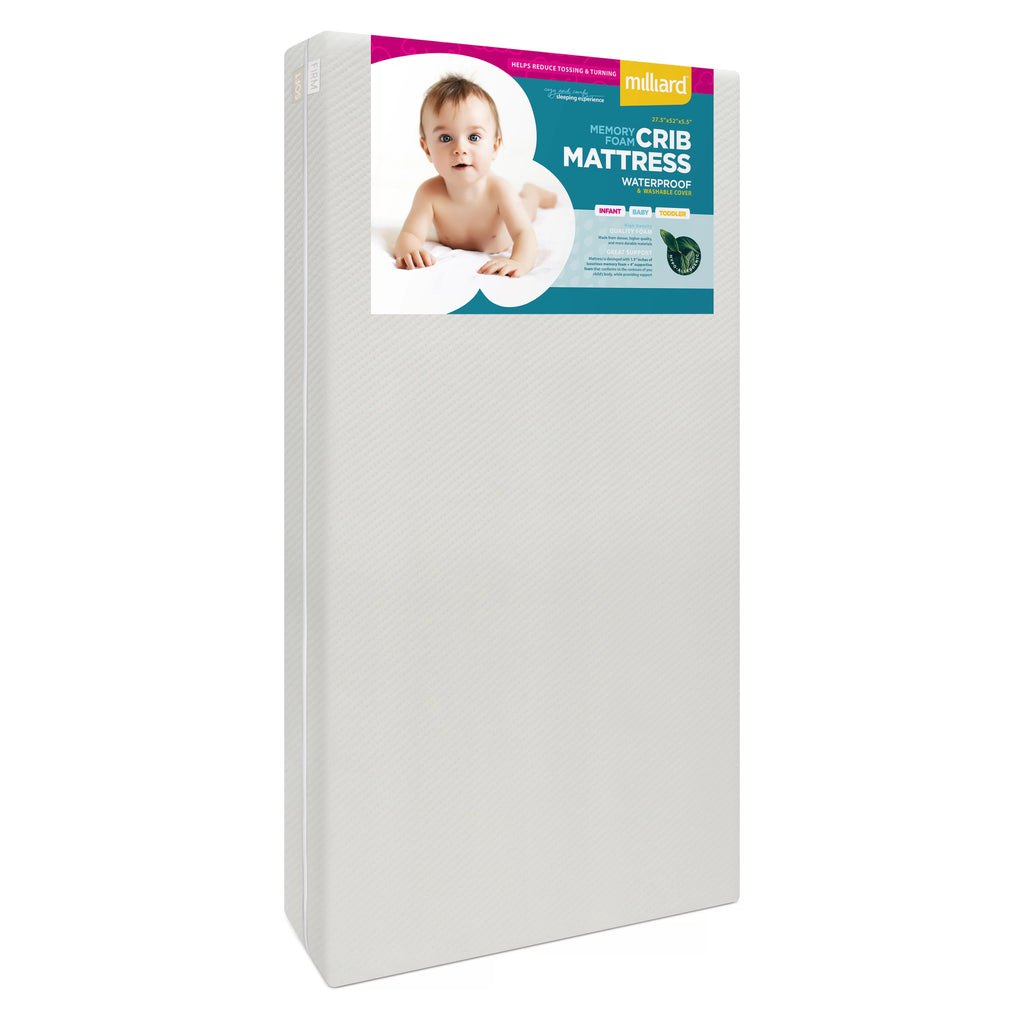 Memory Foam Crib Mattress with Waterproof Cover L239