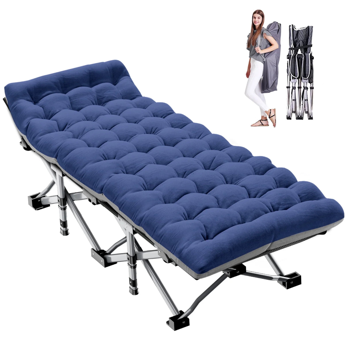 Folding Bed with Mattress and Carry Bag F3813