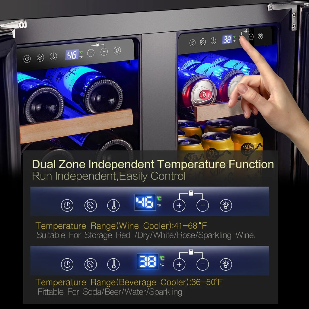 24'' Dual Zone Wine Refrigerator W910360