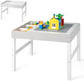 2 in 1 Toddler Wooden Activity Table with Paper Roll White T4880