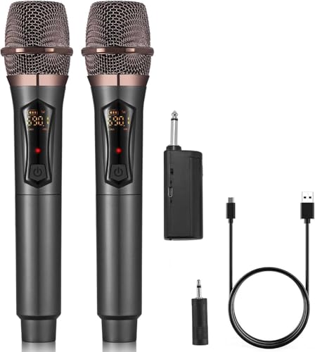 Wireless Metal Dynamic Microphone System with Rechargeable Receiver E154