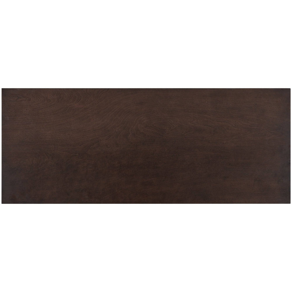Brown Navy Blue Wood Accent Sideboard Storage Cabinet with Doors J428