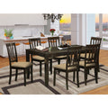 Cappuccino Dining Table Set with 6 Chairs Y327