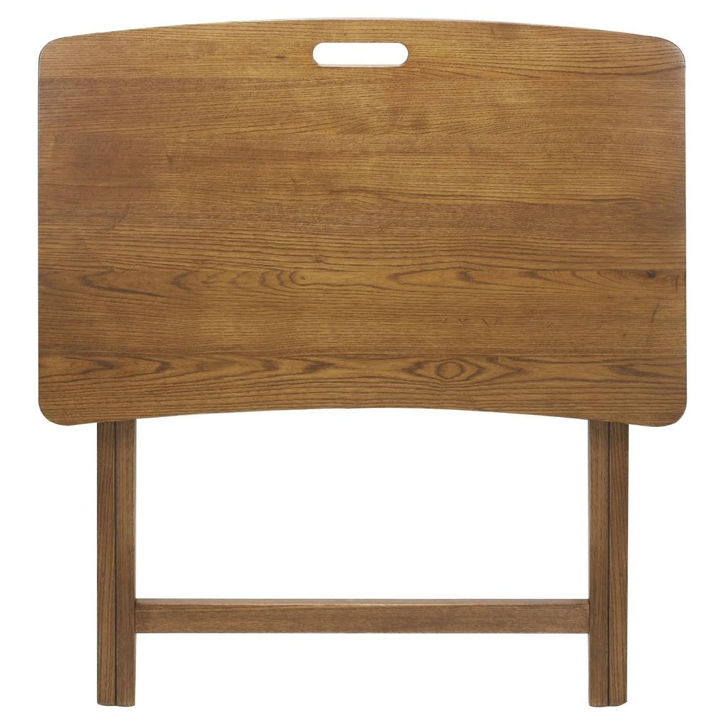 Solid American Red Oak Folding Table Q65269