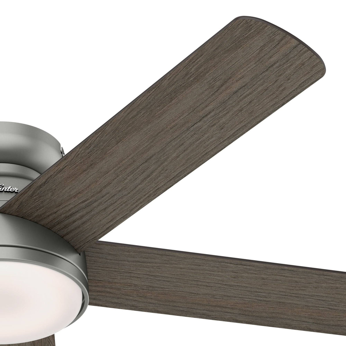 54 in. Matte Silver WiFi Ceiling Fan with LED Light and Remote Y768