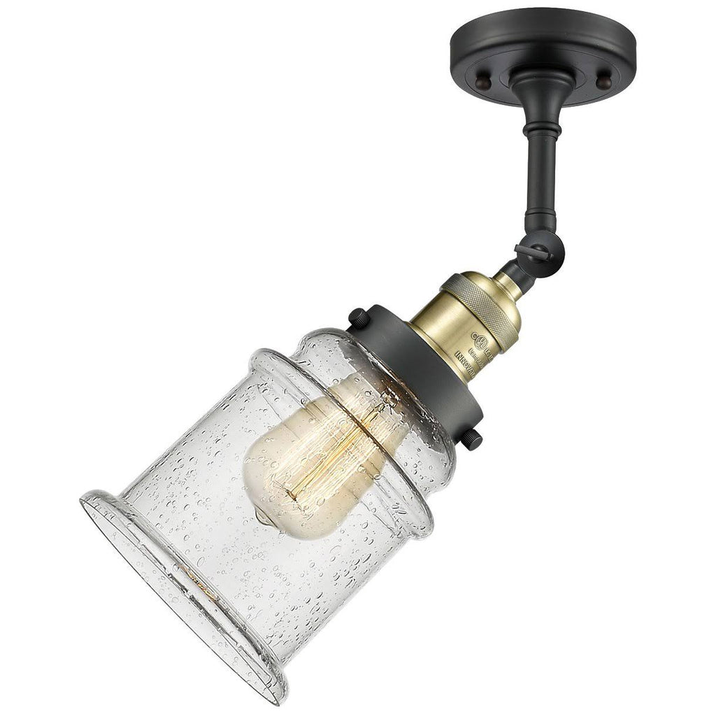 Antique Brass LED Semi Flush Mount I14149