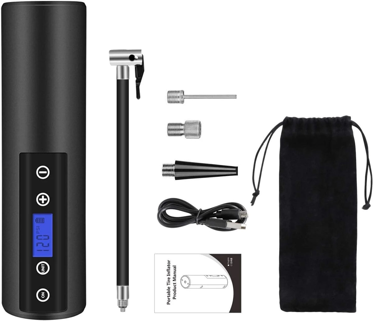 150 PSI Cordless Tire Inflator Air Compressor with LCD Display LED Light W797