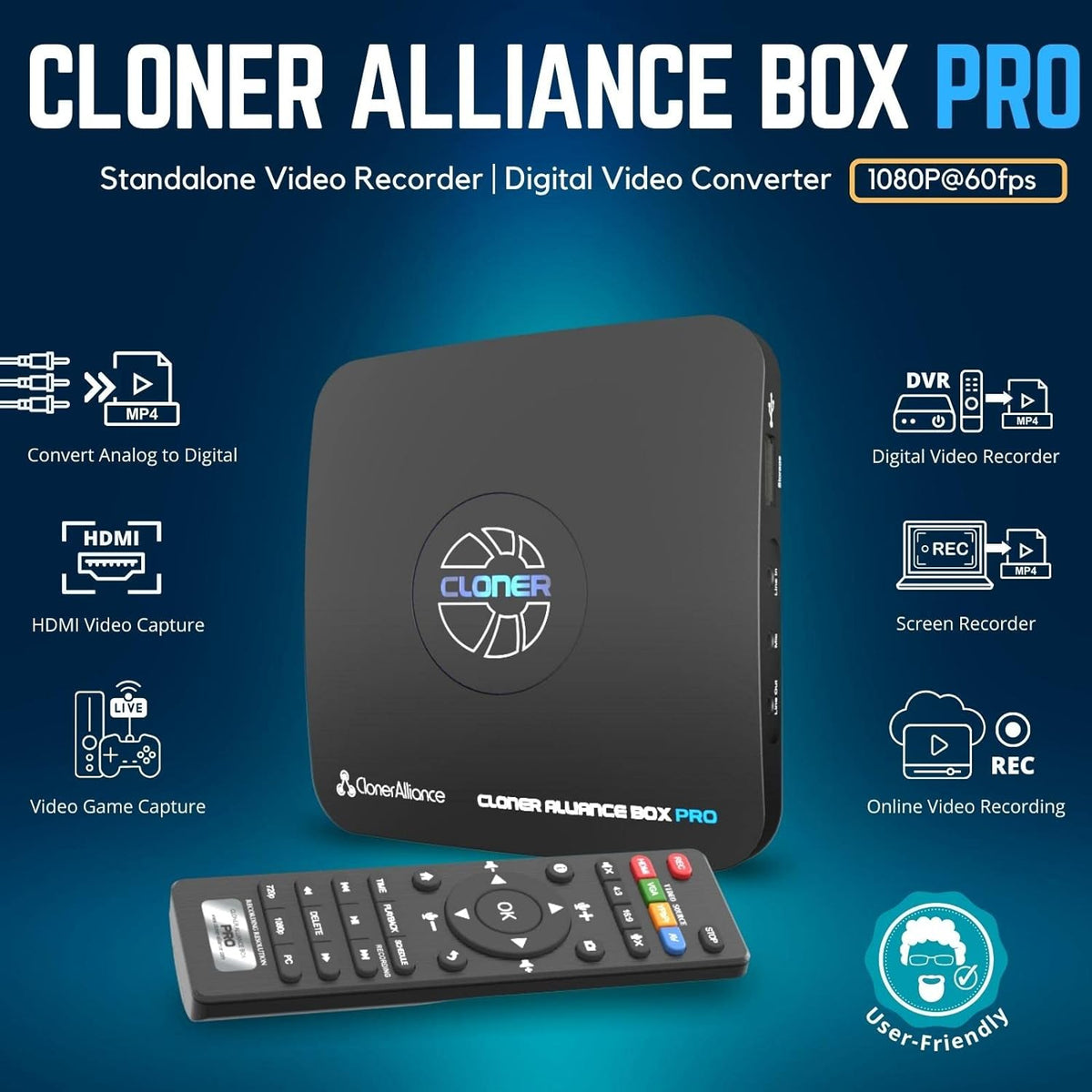 1080p@60fps Video Recorder with HDMI Capture T254014