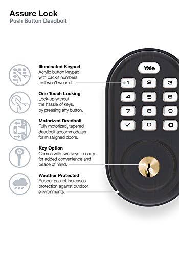 Assure Lock Stand Alone Deadbolt Oil Rubbed Bronze W148646