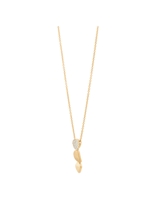 14kt Yellow Gold Diamond Oval Pendant Necklace U35387