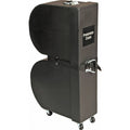 Black Upright Timbale Case with Wheels L538