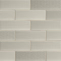 Ceramic White Textured Subway Tile R90497