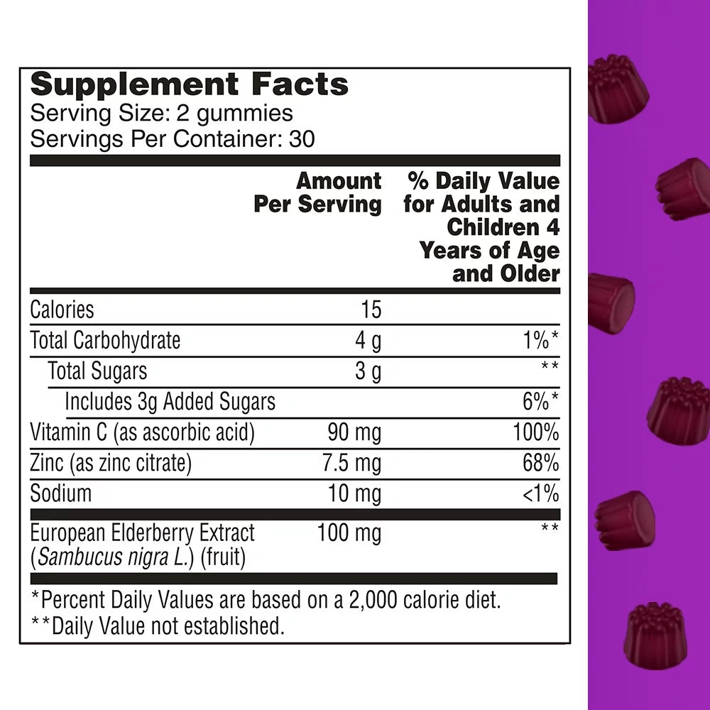 Kids Elderberry Gummies 60 Count F711898