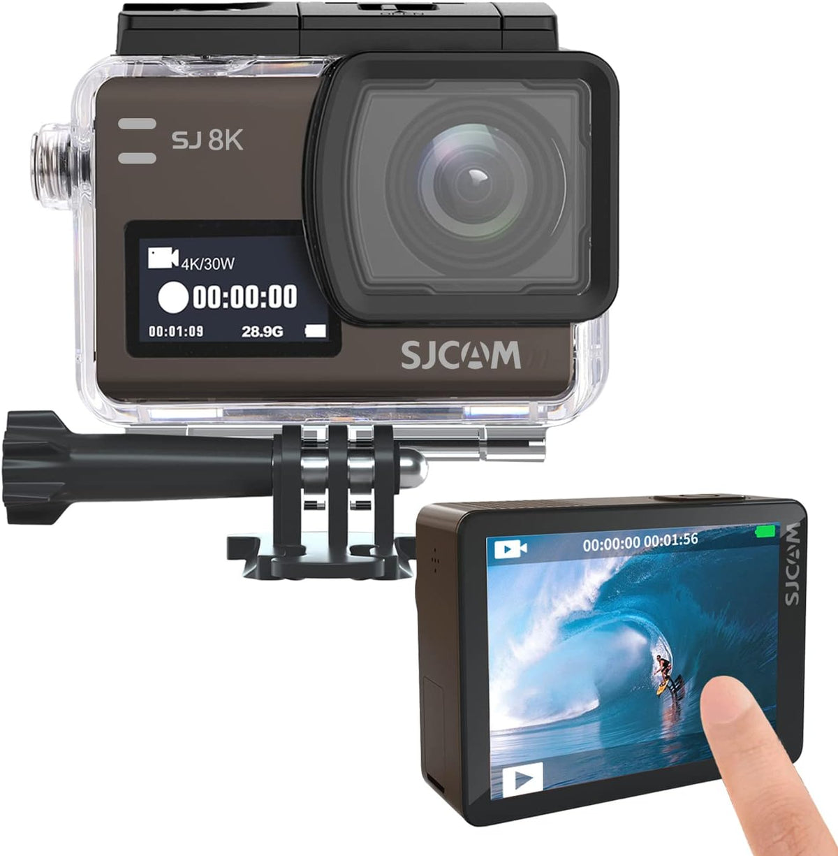4K Action Camera 170 Degree Wide Angle 98FT Waterproof with Case Y999