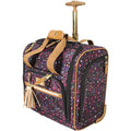 15 Inch Carry On Suitcase Lightweight Spinner Luggage Peek-A-Boo Black A5743