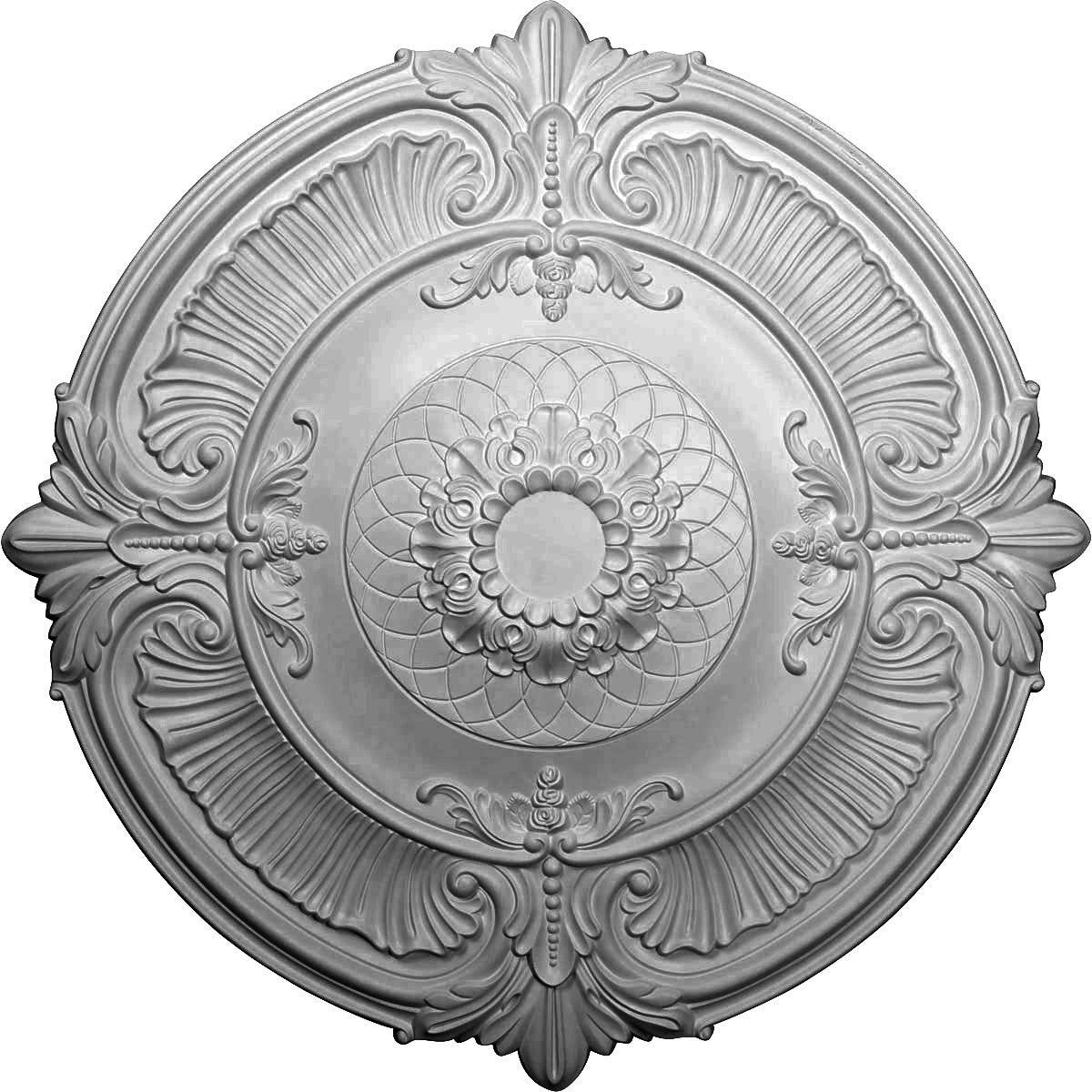 Hand-Painted Stone Hearth Ceiling Medallion N761289