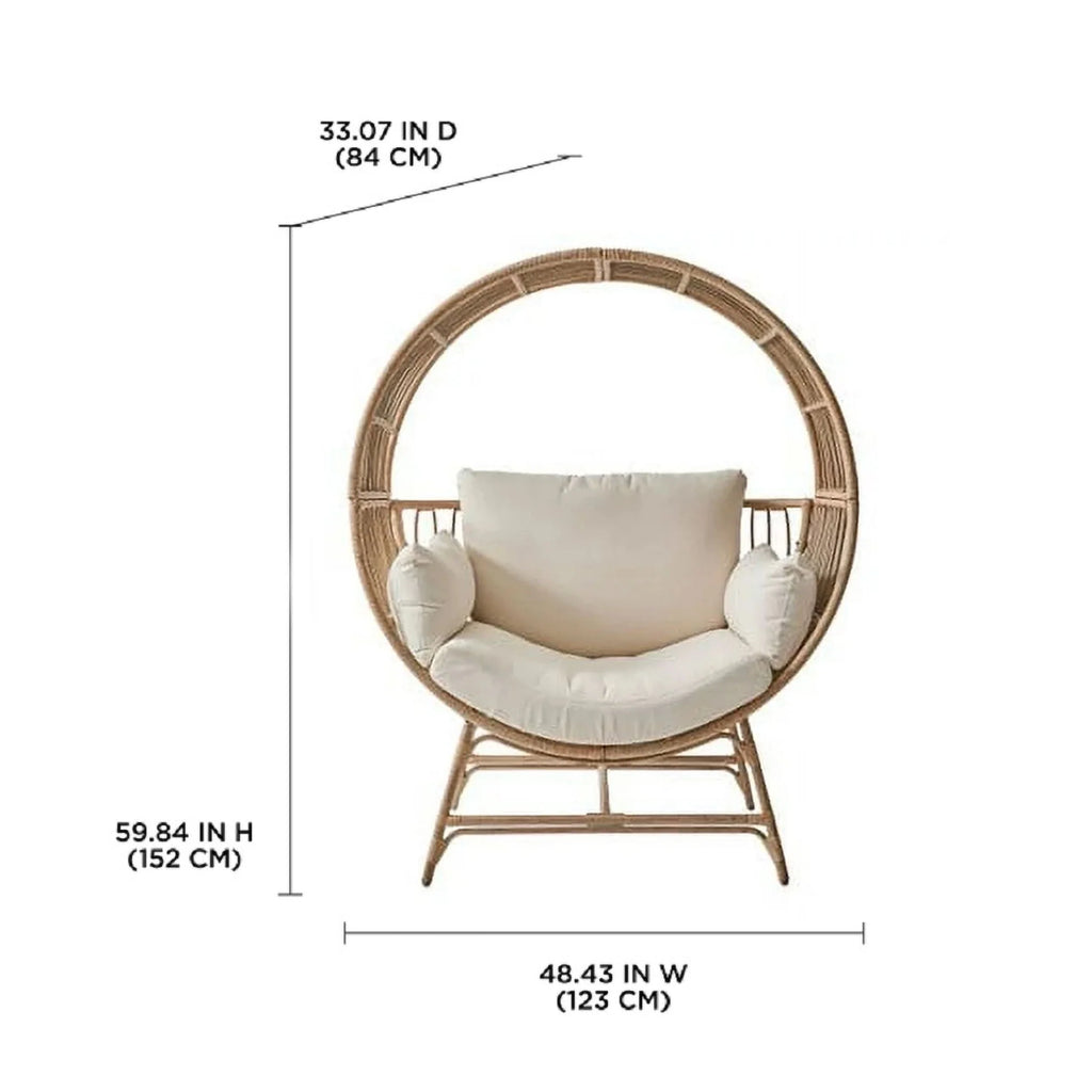 Round Wicker Outdoor Egg Chair Q844238