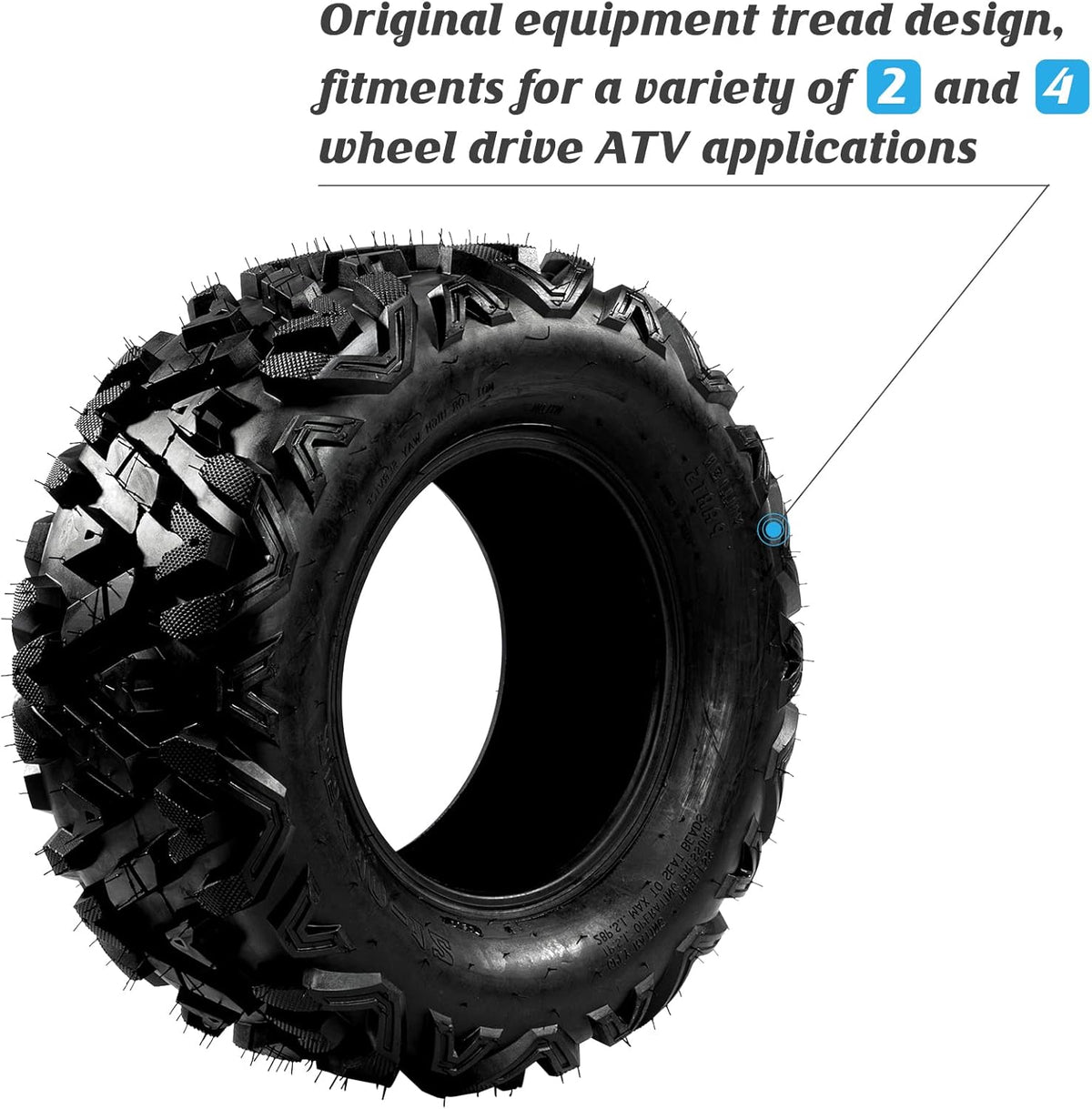 2pcs 26x11-14 Rear Left Right Tire 6PR All Terrain ATV UTV Tire J44494