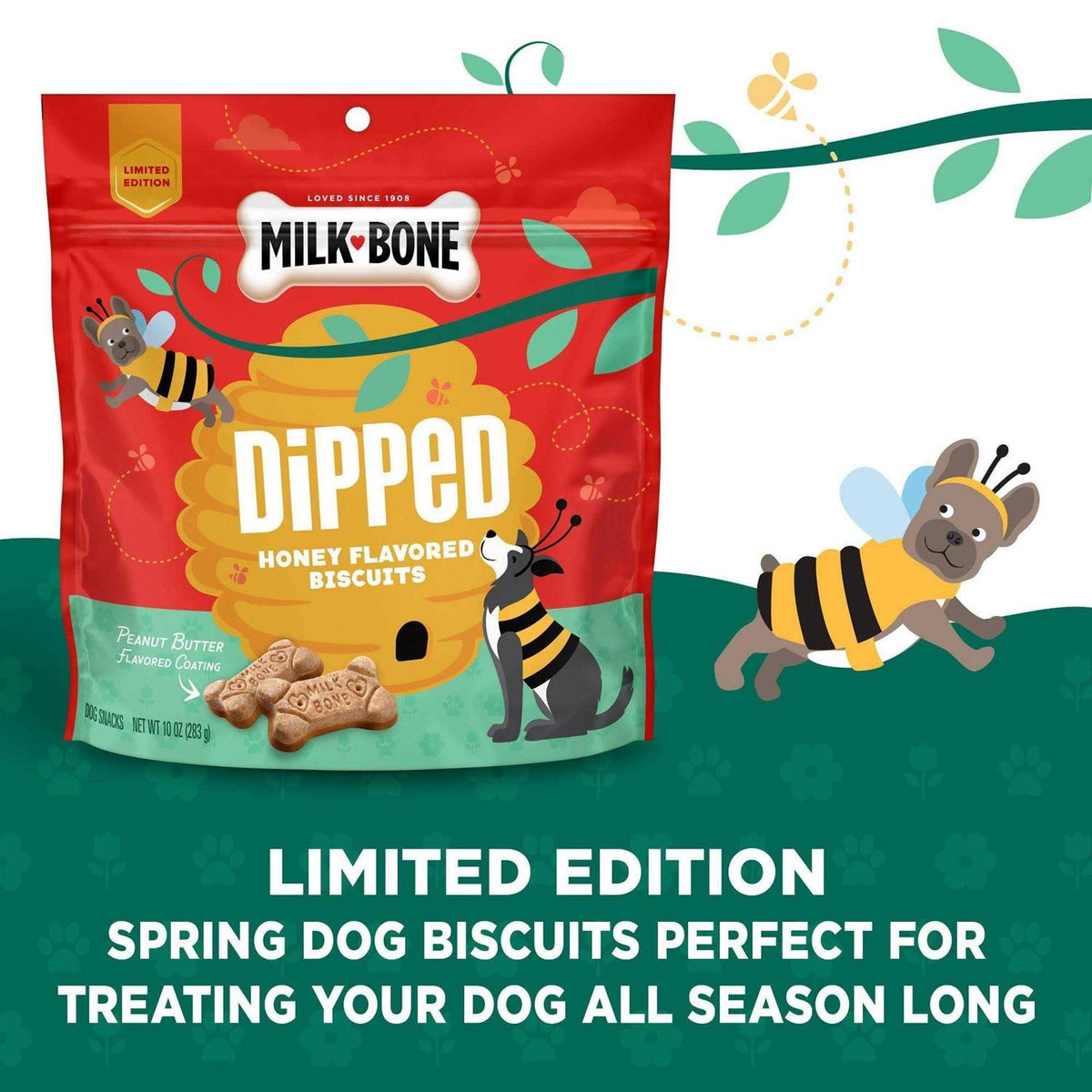 Honey & Peanut Butter Flavored Dog Treats T589