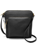 Black Leather Crossbody U360