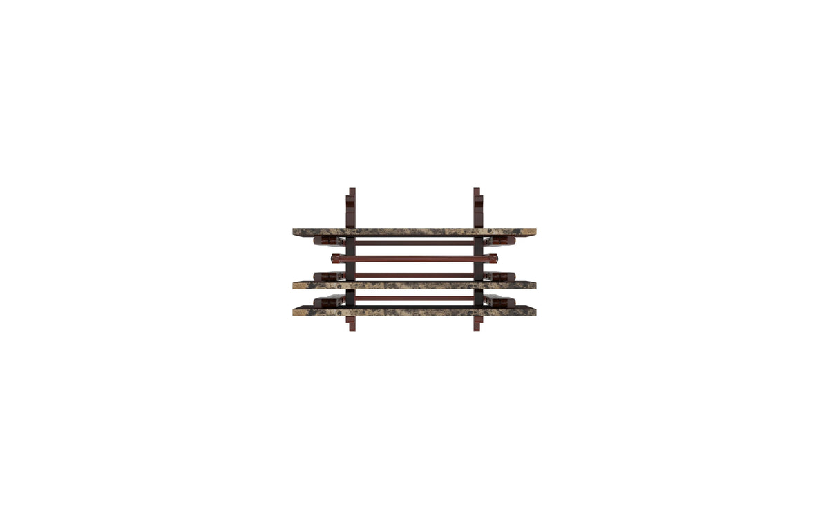 5-piece Faux Marble Folding Snack Tray Table Set I853173