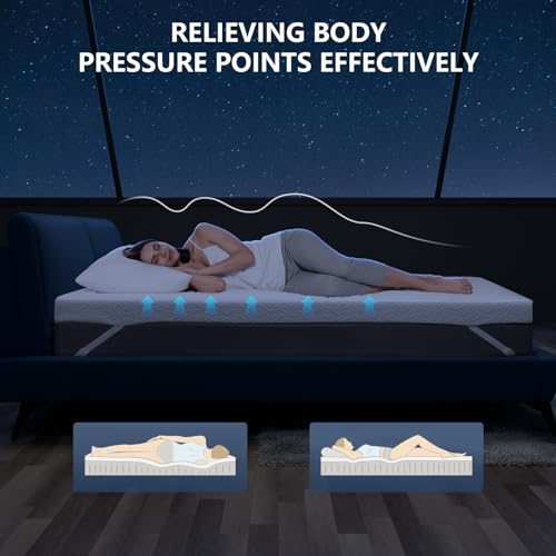 3 Inch Gel Memory Foam Mattress Topper, King E1513