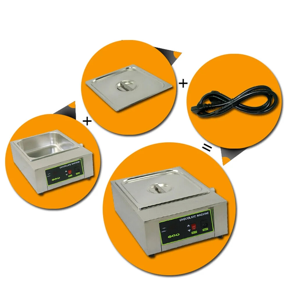 1000W Electric Chocolate Melting Pot Warmer T2436