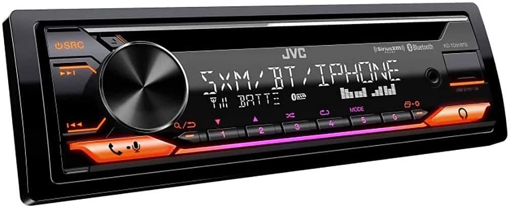 Car CD Receiver with SiriusXM Satellite Radio Tuner and Alpine Coaxial Speakers J213
