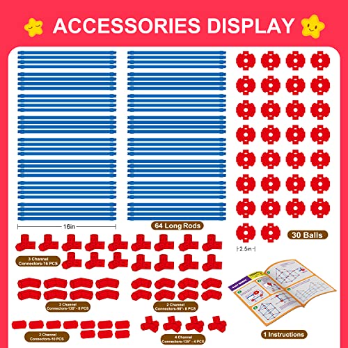 140 Pcs STEM Construction Fort Building Kit X642