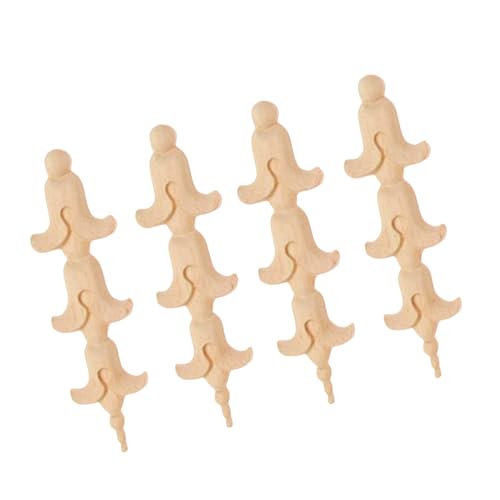 Unpainted Wood-Carved Decorative Onlays F612497