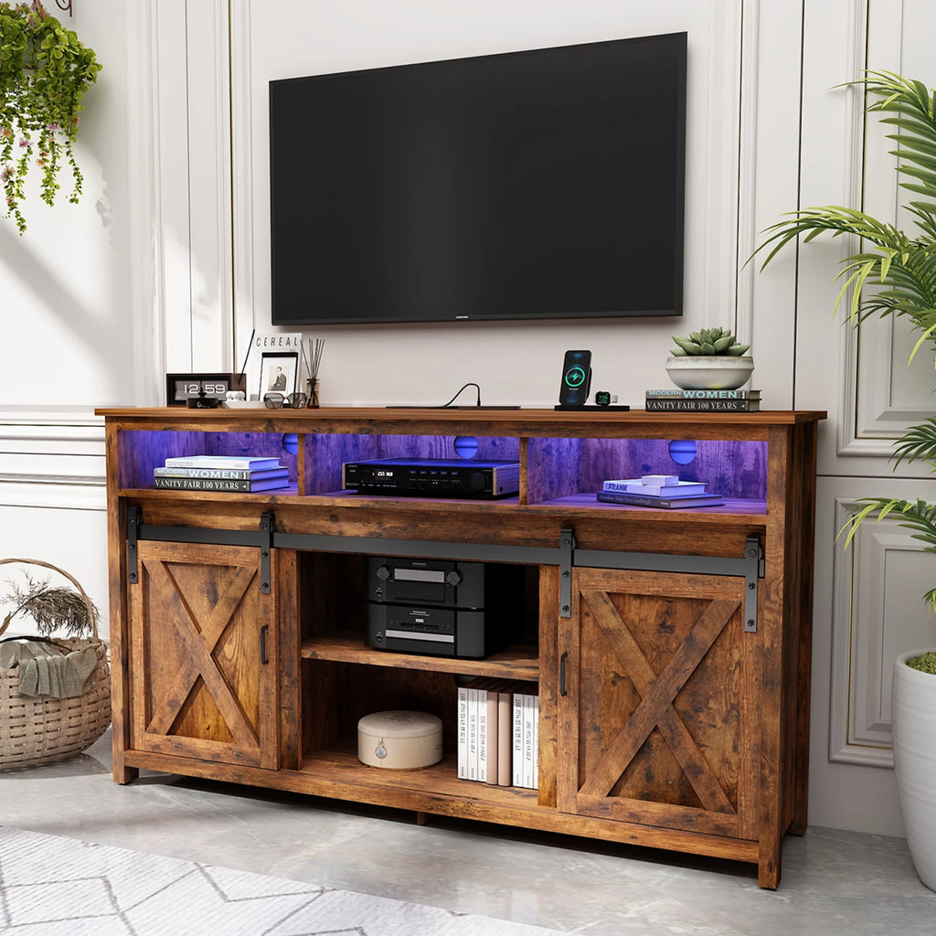 White TV Stand for 65 inch TVs E9894