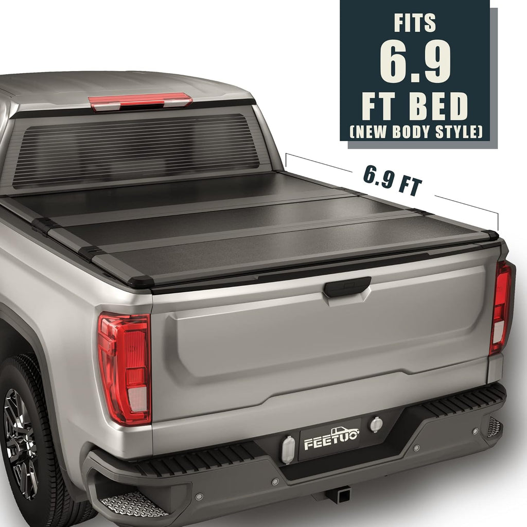 FRP Hard Tri-Fold Tonneau Cover Truck Bed D1320
