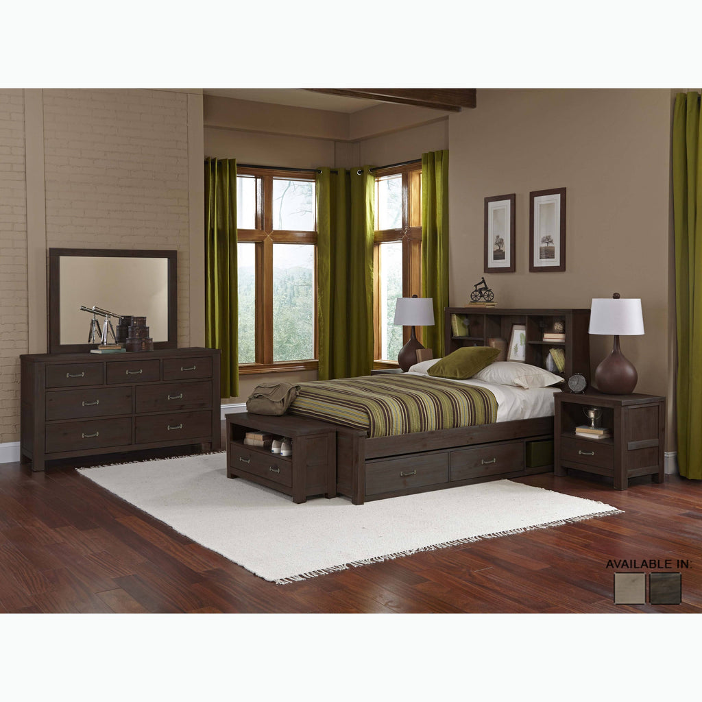 Espresso Full Bookcase Bed M10786