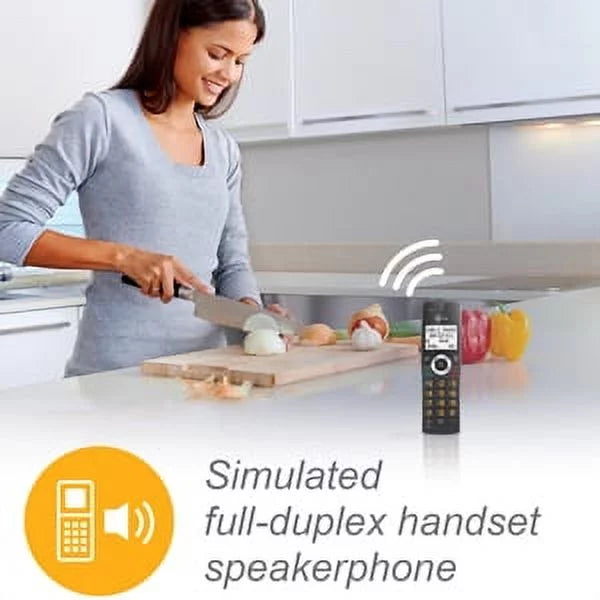 2-Handset Expandable Cordless Phone (Black) Y54257