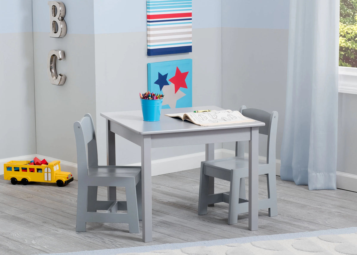 Wood Kids Table and Chair Set (2 Chairs Included) C10948