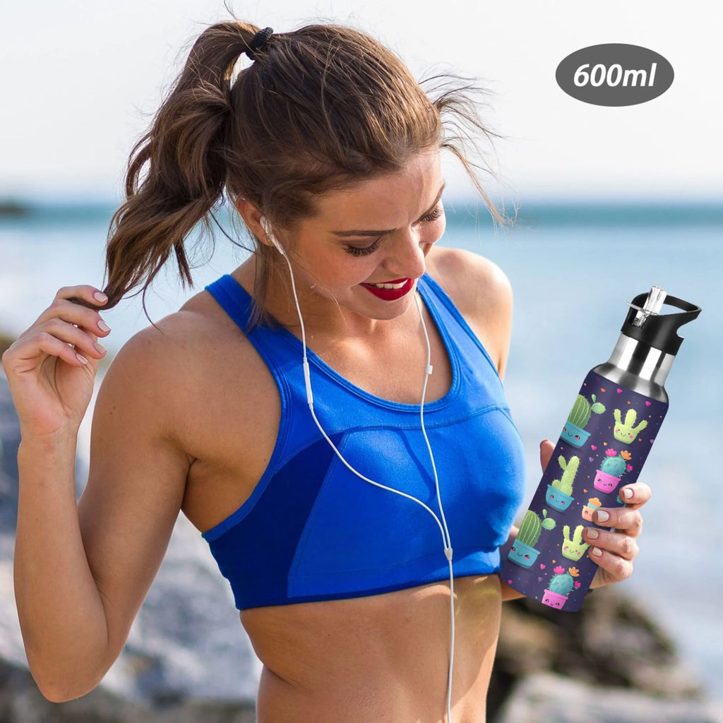 Stainless Steel Insulated Water Bottle with Straw Lid N6219