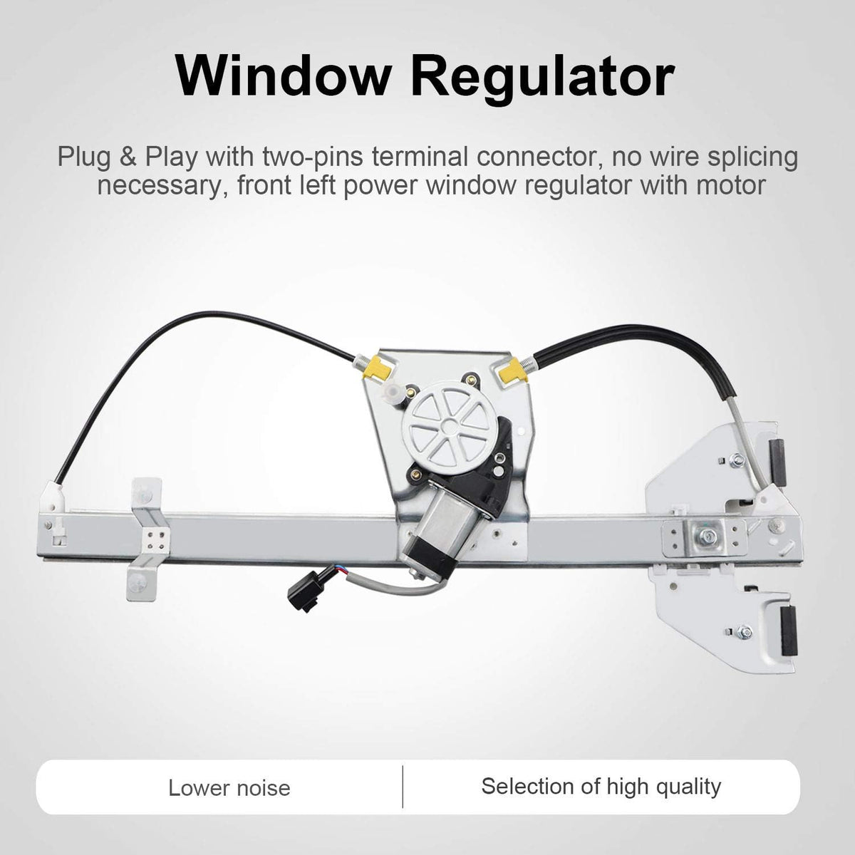 Rear Driver Left Side Power Window Regulator with Motor Pack of 2 U265