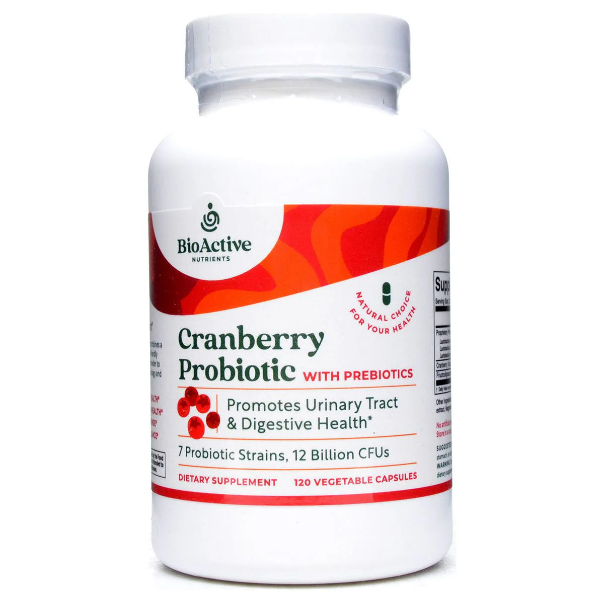 Cranberry Probiotic with Prebiotics 120 veg caps X2145