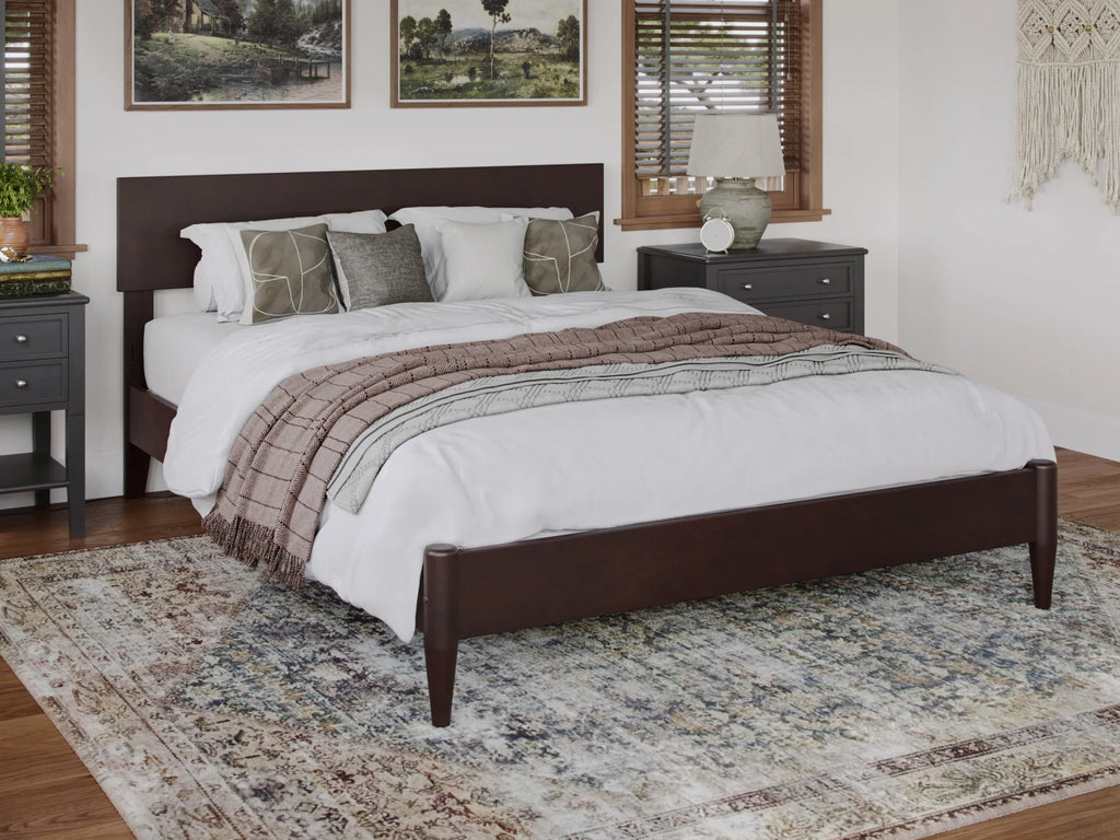 Solid Wood Low Profile Platform Bed I492