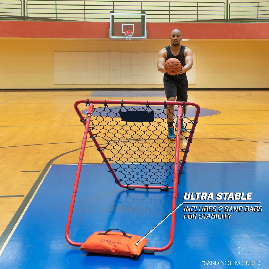 Basketball Rebounder with Adjustable Frame F573977