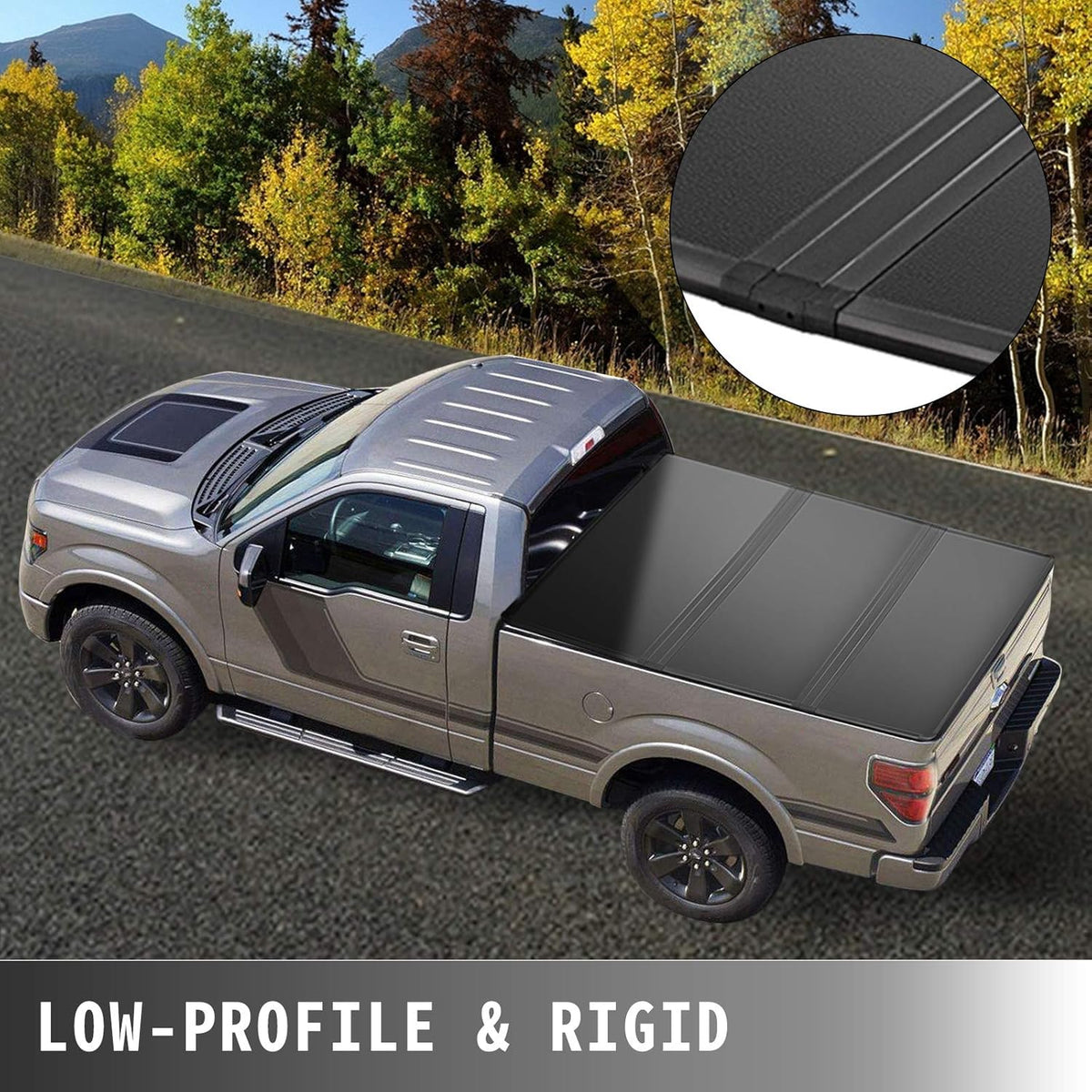 Tri-Fold Hard Truck Bed Tonneau Cover Q9869