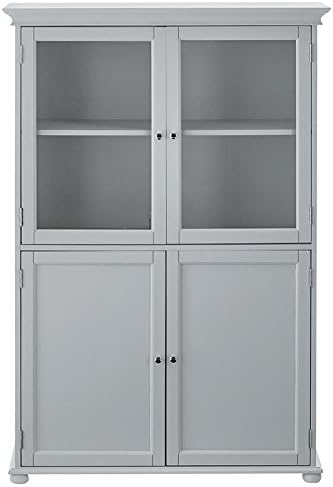 36 W Four Door Tall Cabinet Dove Grey G14926