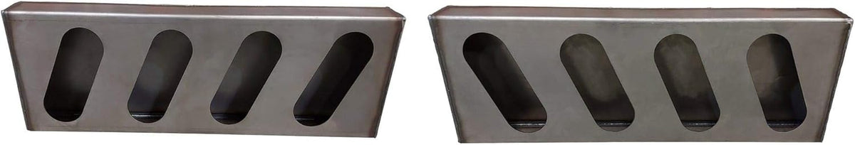 Quadruple Oval Slanted Steel Light Box, 6 Oval Lights, 1 Pair E450