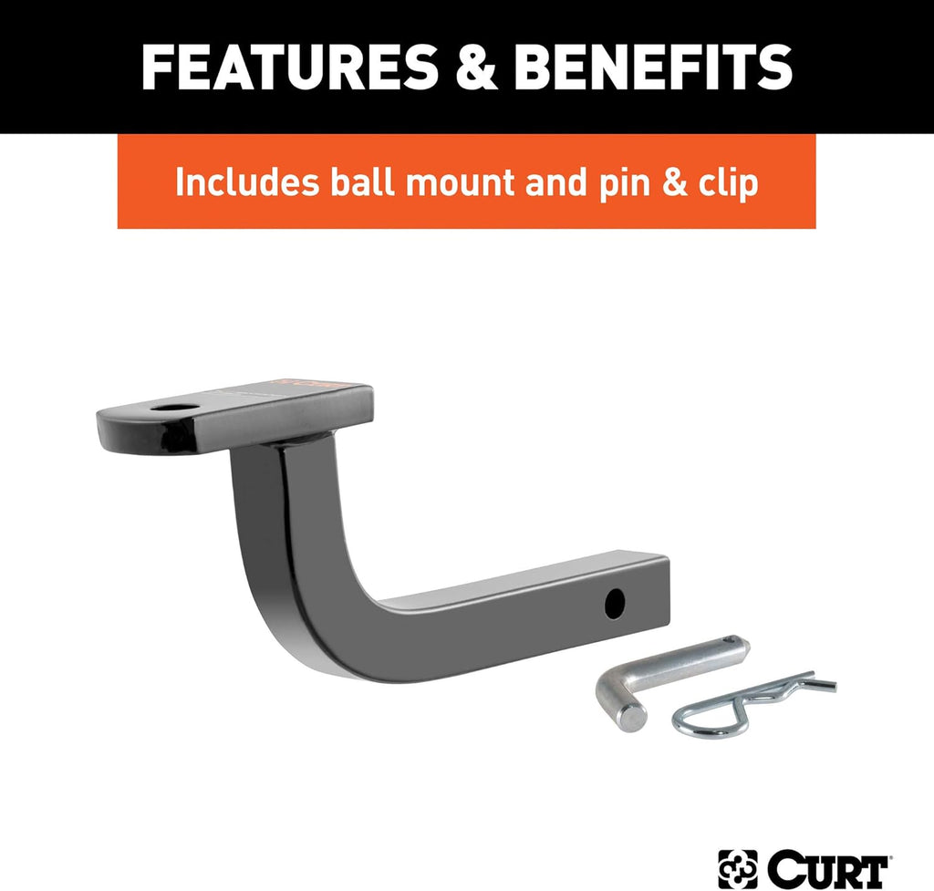Class 2 Trailer Hitch with Ball Mount, 1-1/4-Inch Receiver M36697
