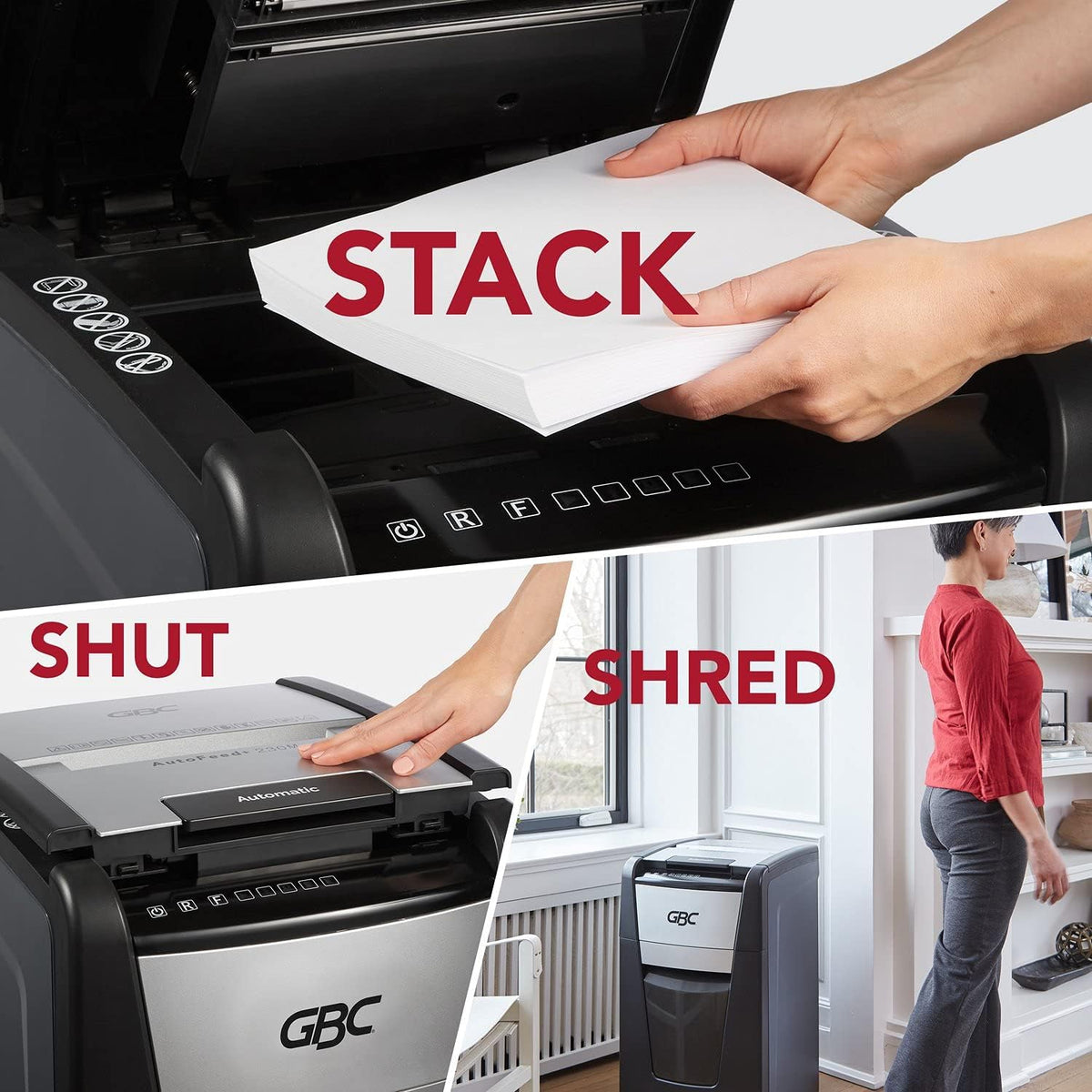 Auto Feed 100 Sheet Super Cross-Cut Paper Shredder N407