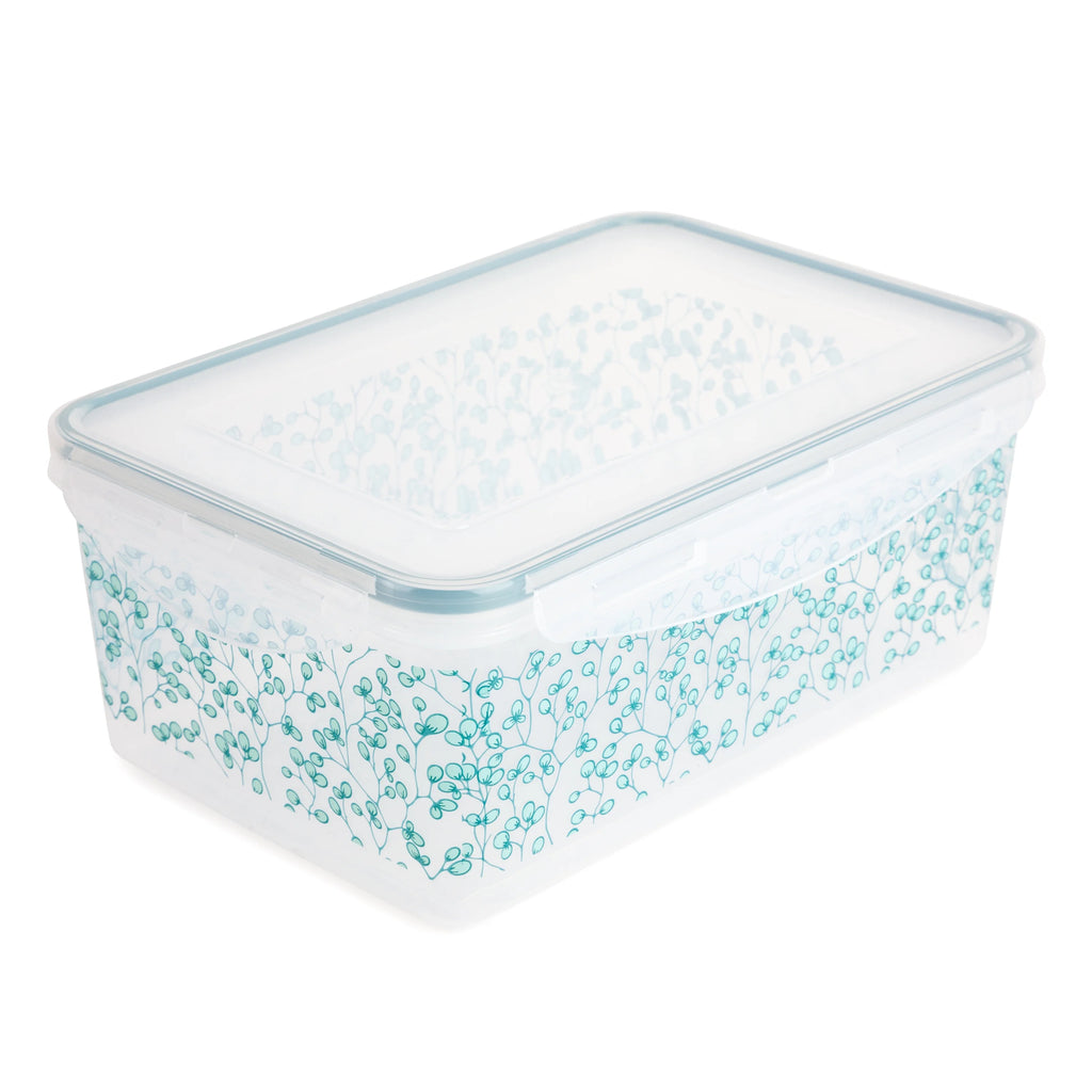 16-Piece Green Floral Food Storage Set R40341