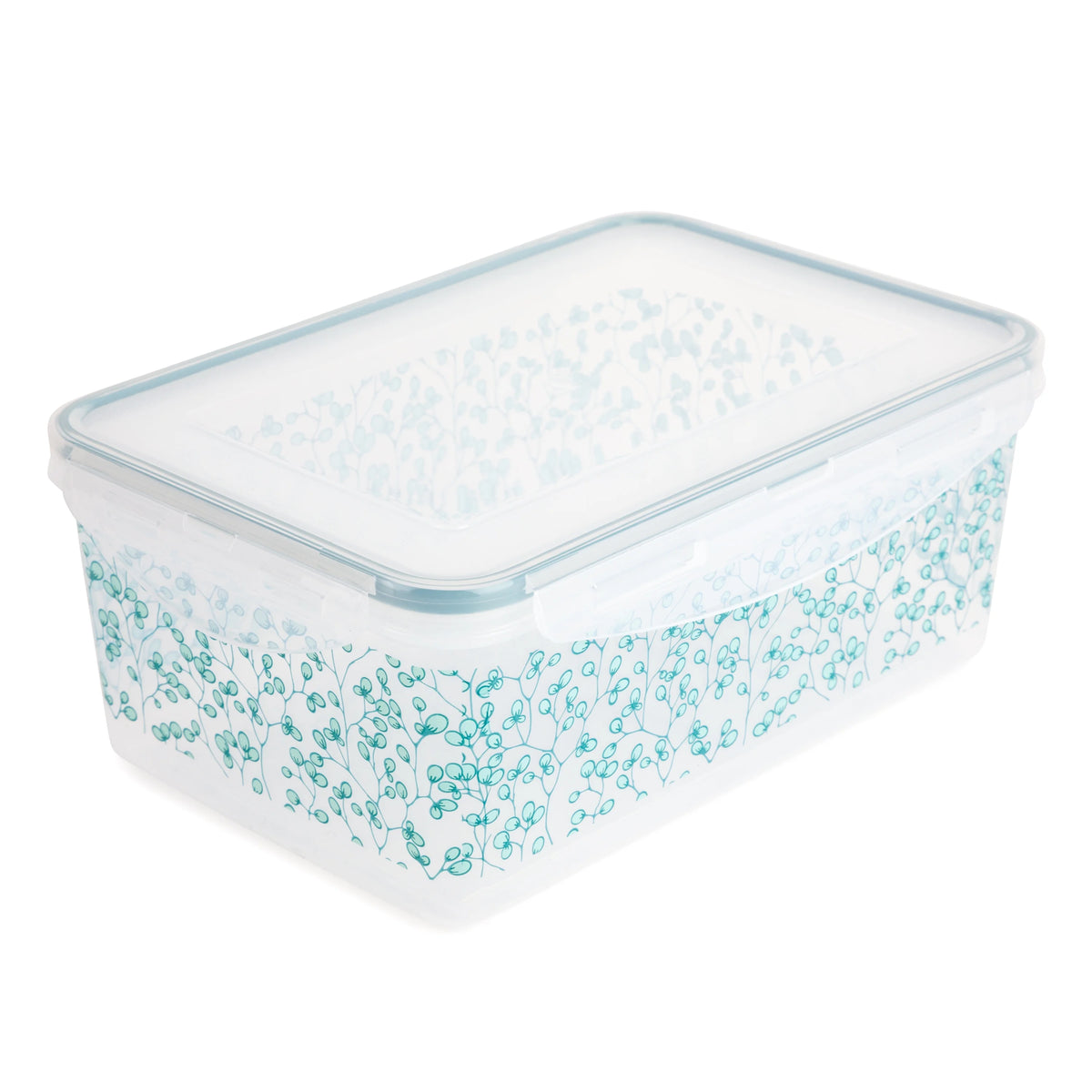 16-Piece Green Floral Food Storage Set R40341